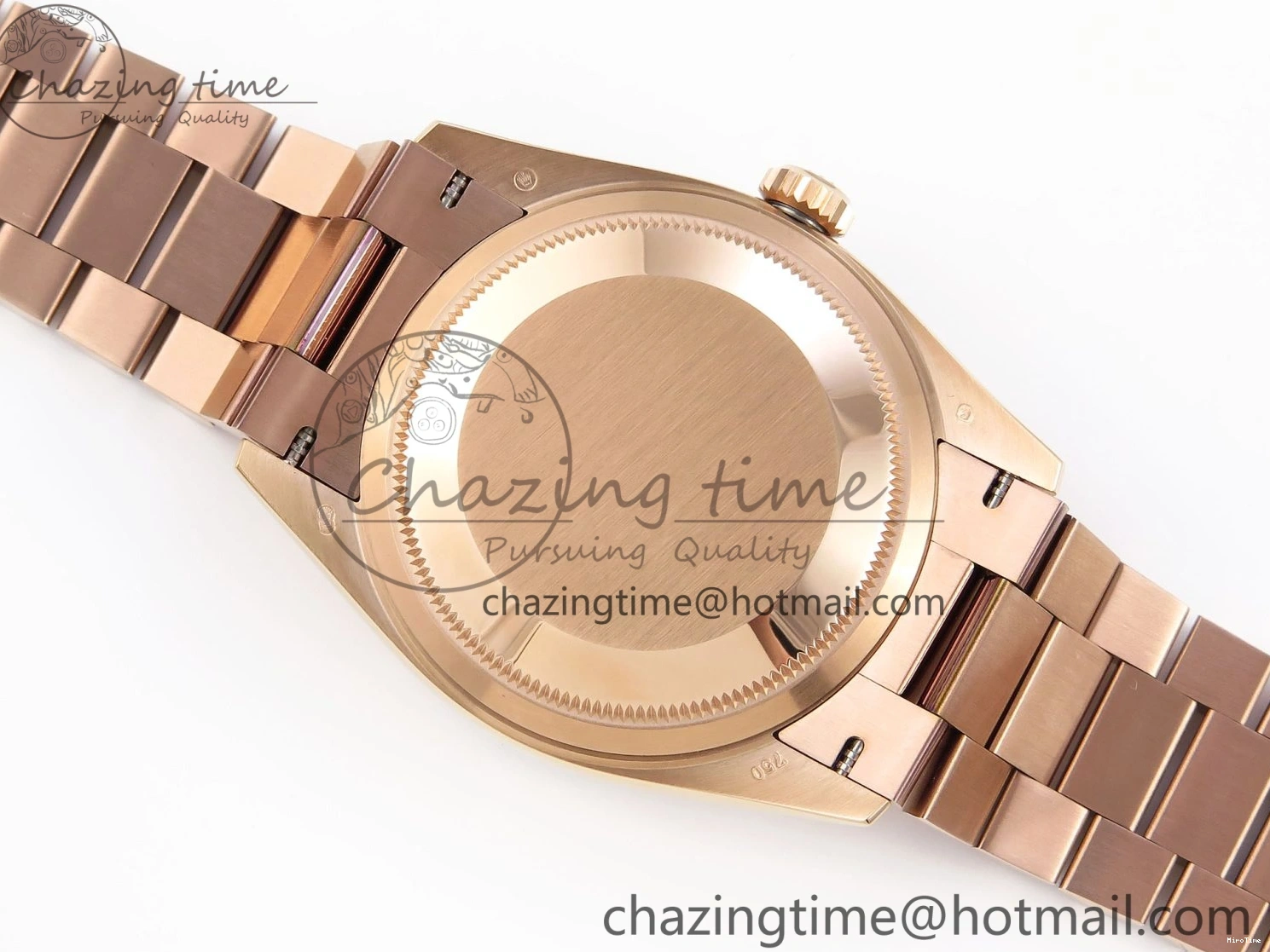 MiroTime 0413 Sophisticated Day Date 36 RG RAF 1:1 Best Edition Green Stone Dial on RG Bracelet A 1846